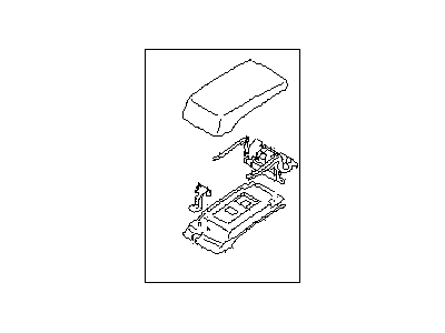 2014 Subaru Outback Armrest - 92114AJ09AVH