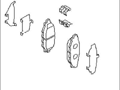 Subaru 26696XA000 Brake Pad Kit Rear