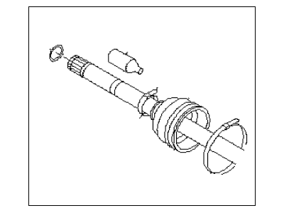 Subaru 28496AJ01A Boot Kit Outer