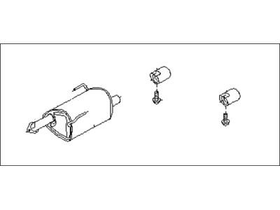 Subaru 44300AJ591 MUFFLER Assembly LH