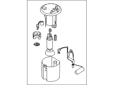 Subaru 42021AJ060 Fuel Pump Assembly Unit