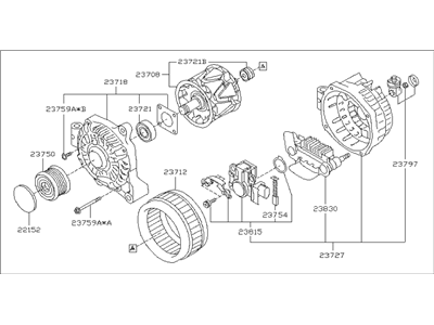 Subaru Legacy Alternator - 23700AA78A