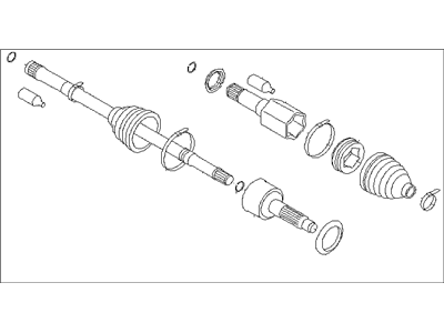 Subaru 28391AJ010 Front Cv Joint & Shaft Assembly