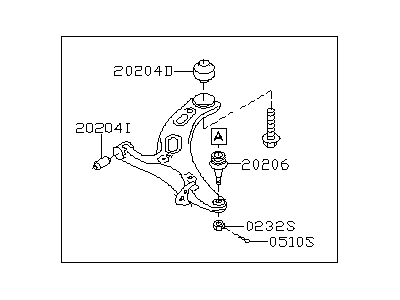 Subaru Control Arm - 20202AJ01A