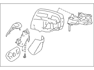 Subaru 91036SG011 Rear View Mirror Unit LHR