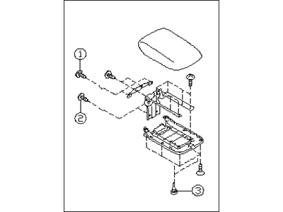 2018 Subaru Forester Armrest - 92114SG110DL