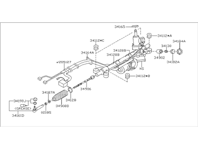 2017 Subaru Forester Steering Gear Box - 34110SG080