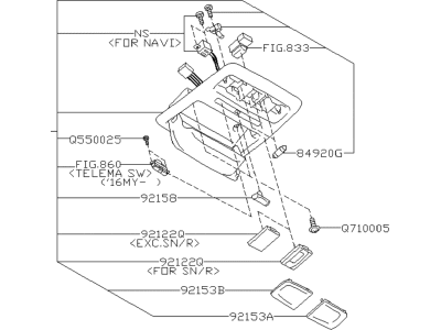 Subaru 92151SG040LO