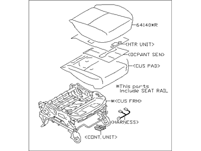Subaru Seat Cushion - 64139SG002VH