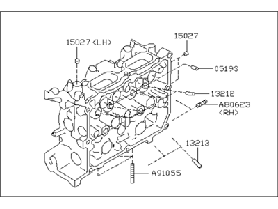 Subaru 11063AB730 Cylinder Head Assembly Left