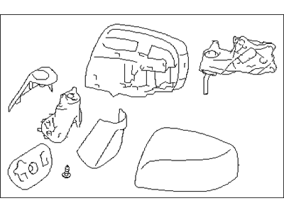 Subaru 91036SG321 Rear View Mirror Unit LHL
