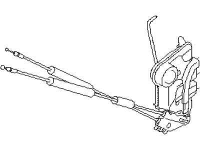 Subaru 61032FL33A Front Door Latch Actuator Assembly, Left