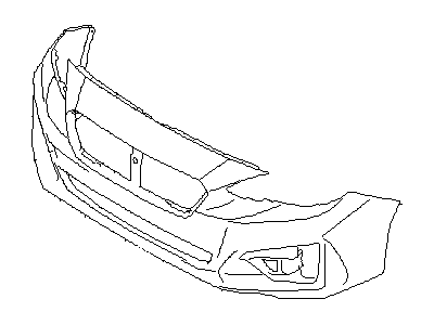 Subaru 57704FL10A Bumper Face Front STDSIA