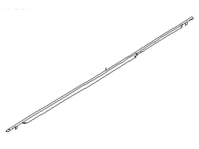 Subaru 62280FL010 Weather Strip Door Rear WLH