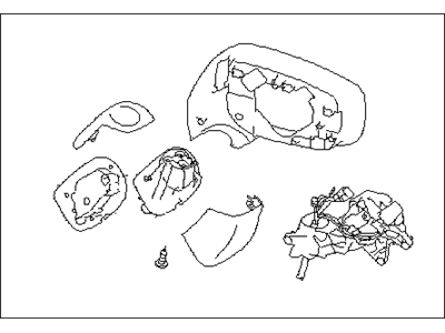 Subaru 91036FL08A Door Mirror Unit LH