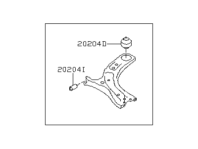 Subaru 20202FL00A Front Lower Arm Assembly