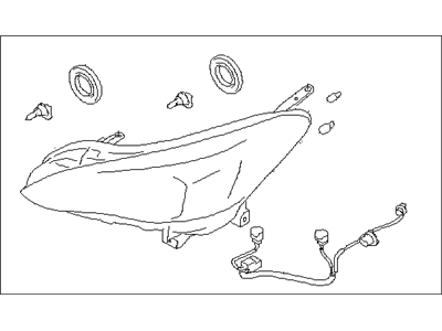 Subaru 84001FL01A Driver Side Headlamp Assembly