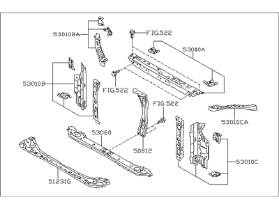 2019 Subaru Impreza Radiator Support - 53029FL00A9P