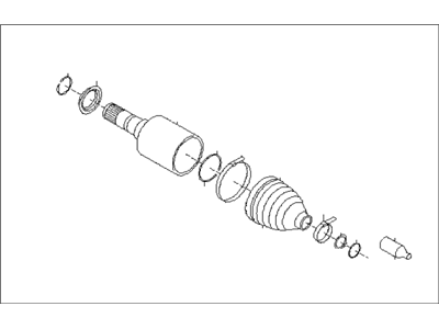 Subaru 28392SG000 Front Inner Cv Joint Kit