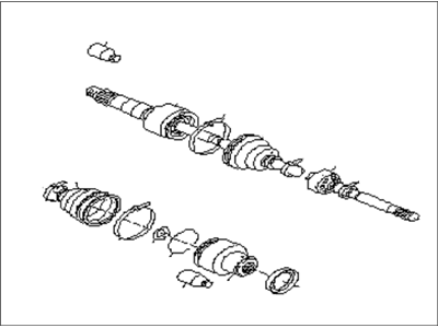 1990 Subaru Justy Axle Shaft - 723221971