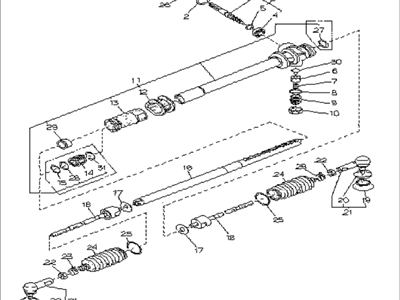 Subaru Justy Steering Gear Box - 731200360