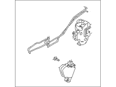 Subaru Impreza WRX Rear Passenger Door Handle Latch - 61034FE000