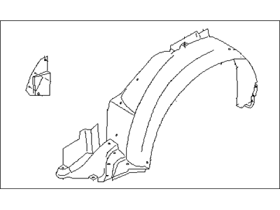 Subaru 59110FE050 Mud Guard Front LH