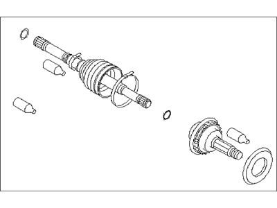 2002 Subaru Impreza WRX CV Joint - 28393FE020