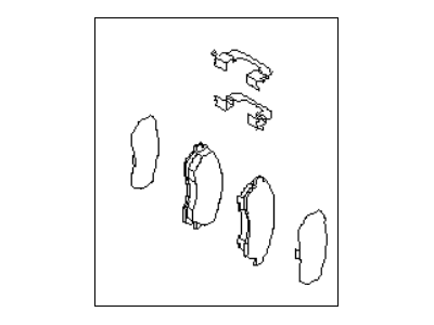 2004 Subaru Impreza WRX Brake Pad Set - 26696FE000