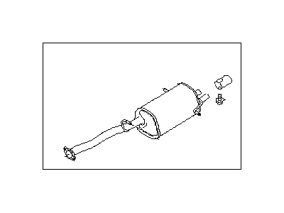 Subaru 44300FE030 MUFFLER Assembly