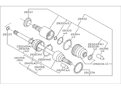 Subaru Impreza WRX Axle Shaft - 28421FE230