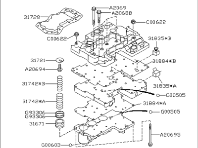 2004 Subaru Baja Valve Body - 31705AA470