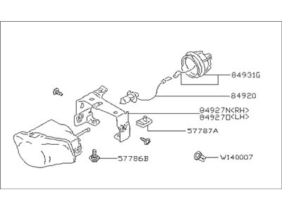 Subaru 84501FE140 Fog Lamp Assembly Front RH