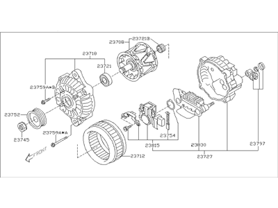 2007 Subaru Impreza WRX Alternator - 23700AA570