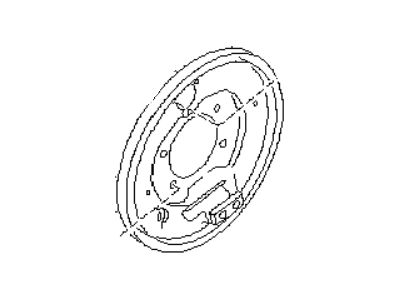 Subaru 26255AA030 Rear Brake Back Plate, Left