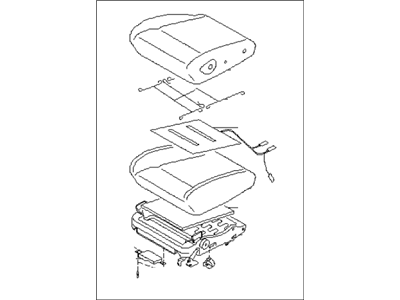 Subaru 64139FE000OE Cushion Assembly OCUPANT Front Seat RH