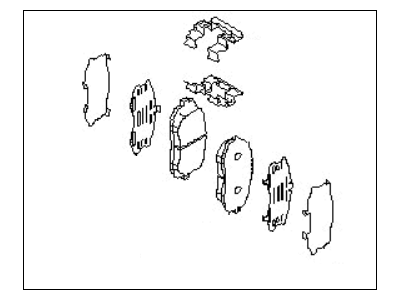 2005 Subaru Impreza STI Brake Pad Set - 26296FE080