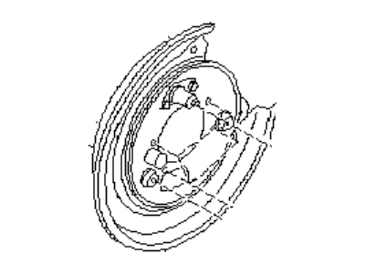 Subaru 26255AA020 Rear Brake Back Plate, Right