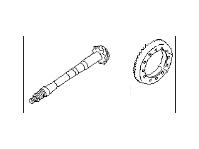 Subaru 38104AA030 PINION/CROWN Gear Set