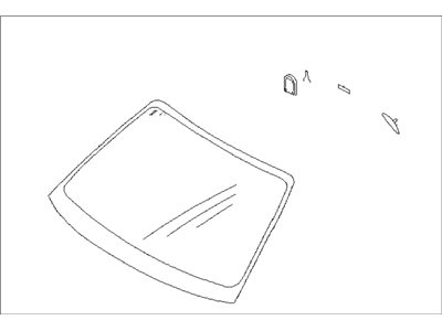 2004 Subaru Impreza STI Windshield - 65009FE051