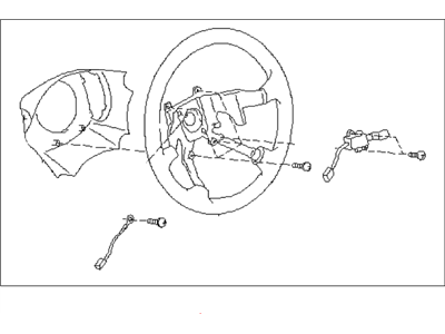 Subaru 34311AA350ML Steering Wheel Assembly