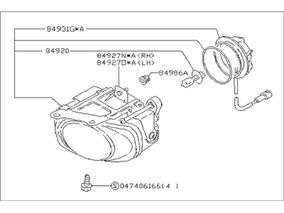 Subaru Impreza Daytime Running Lights - 84501FA330