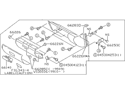 1994 Subaru Impreza Glove Box - 66510FA010MJ