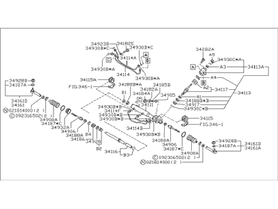 1993 Subaru Legacy Rack And Pinion - 34110AA130