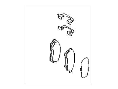 1998 Subaru Forester Brake Pad Set - 26696FC000