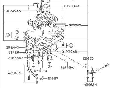 1993 Subaru Impreza Valve Body - 31705AA120