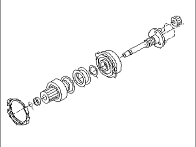 1995 Subaru Impreza Starter Shaft - 23328AA050