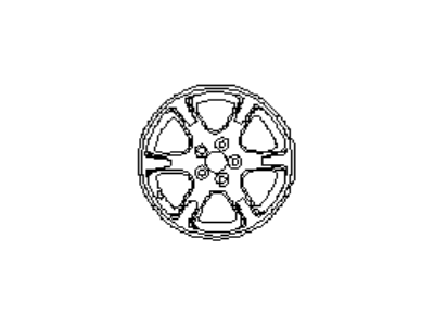 Subaru 28111FA490 Aluminium Disc Wheel