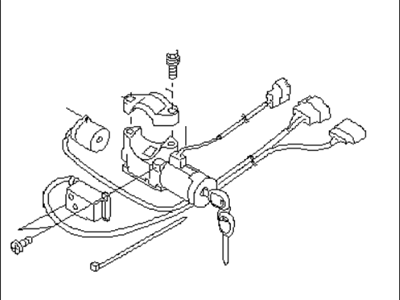 Subaru 83191FA010 Ignition STARTER/STEERING Loc