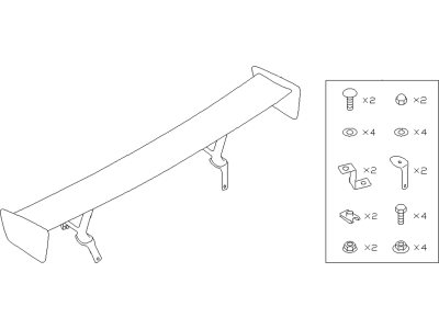 Subaru WRX STI Spoiler - E7210VA105